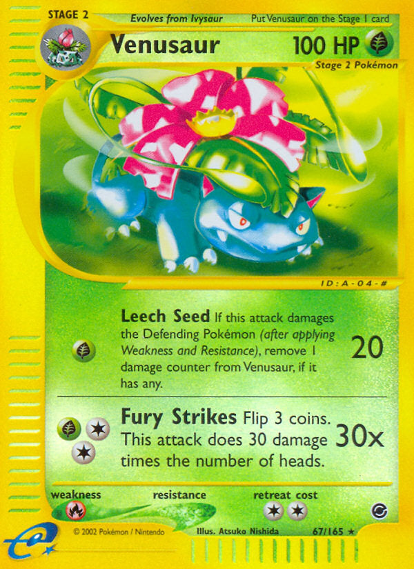 E-Series Expedition Venusaur #67/165 reverse holo